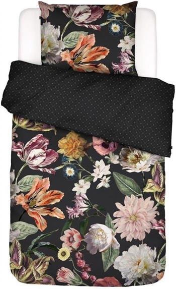 Blomstret sengetøj 140x200 cm - Filou - Vendbar dynebetræk - 100% Bomuldssatin - Essenza sengetøj - Blomstret Sengetøj